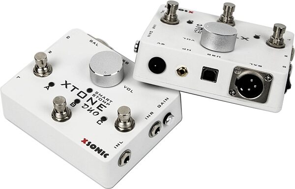 XSonic XTone Duo Guitar and Microphone Audio Interface Pedal, Action Position Back