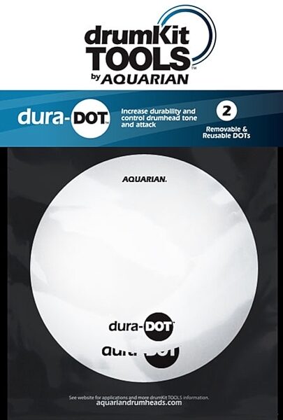 Aquarian Dura-Dot Reusable Tone Modifier Drumhead, New, Main