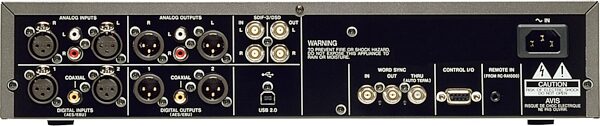 TASCAM DVRA1000 High-Resolution Audio/DSD Master Recorder, Rear