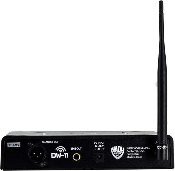 Nady DW-11 Single Transmitter Digital Wireless Lavalier System, Action Position Back