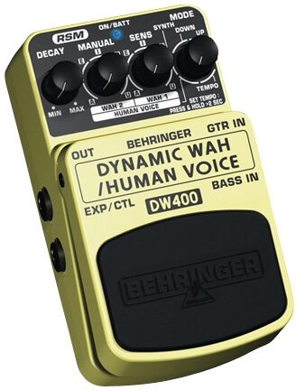 Behringer DW400 Ultimate Dynamic Auto-Wah and Human Voice Effects Pedal, Left