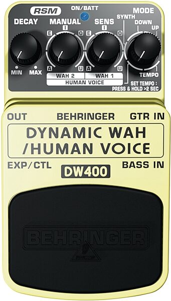 Behringer DW400 Ultimate Dynamic Auto-Wah and Human Voice Effects Pedal, Main