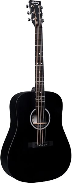 Martin D-X1E Black Acoustic-Electric Guitar (with Gig Bag), Action Position Back