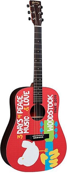 Martin DX Woodstock 50th Anniversary Acoustic Guitar, Action Position Back