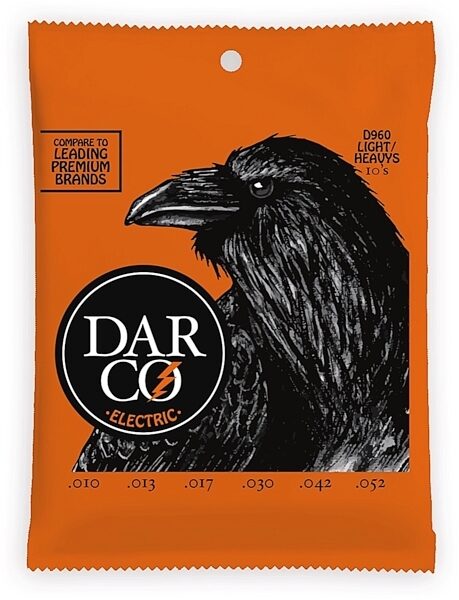 Darco Nickel Electric Guitar Strings, 10-52, D960, Light/Heavy, Main