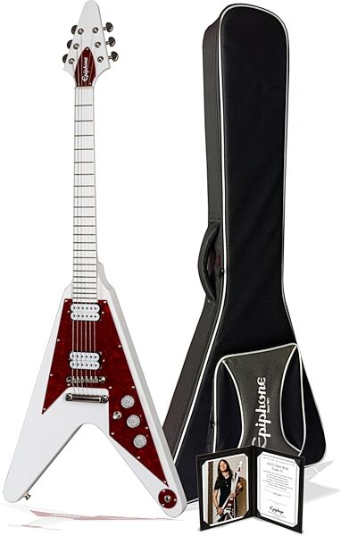 Epiphone Limited Edition Dave Rude Flying V Electric Guitar (with Case), Action Position Back