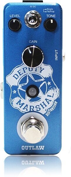 Outlaw Effects Deputy Marshal Distortion Pedal, Action Position Front