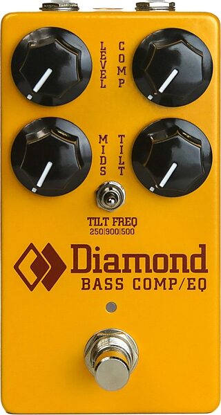 Diamond Bass Compressor Pedal, New, Action Position Back