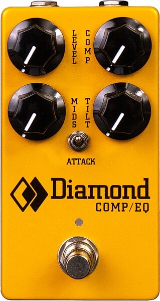 Diamond Comp/EQ Compressor and Equalizer Pedal, New, Action Position Back