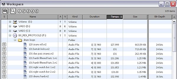 Digidesign Pro Tools LE Upgrade, Tempo Column