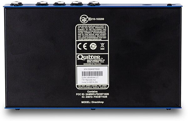 Quilter DirectAmp Guitar Interface, New, Action Position Back