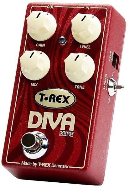 T-Rex Diva Drive Overdrive Pedal with Blend, Right