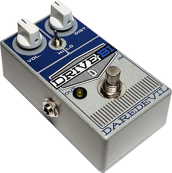 Daredevil Drive-Bi Dual Gain Distortion Pedal, Action Position Back