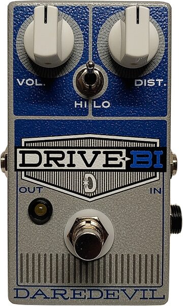 Daredevil Drive-Bi Dual Gain Distortion Pedal, Action Position Back