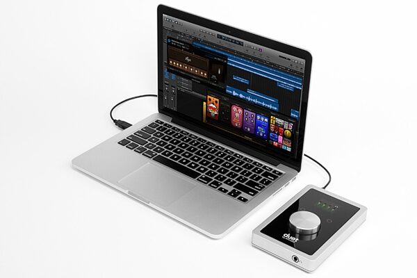 Apogee Duet Audio Interface, In Use Laptop