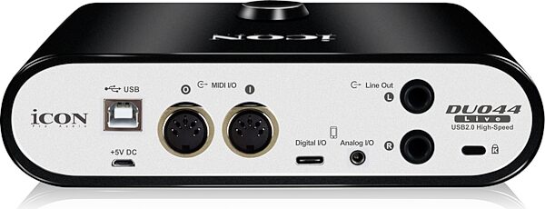Icon Duo44 Live USB Audio Interface, Overstock Sale, Action Position Back