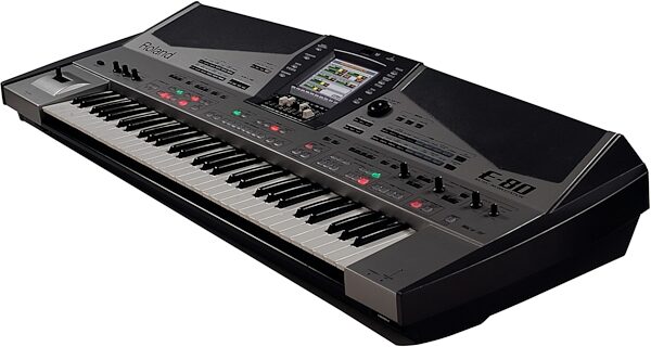 Roland E80 61-Key Music Workstation, Angle