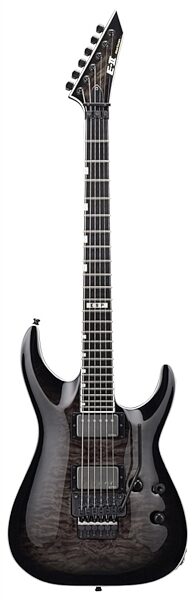 ESP E-II Horizon FR Electric Guitar (with Case), Satin Transparent Black