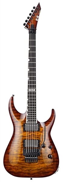 ESP E-II Horizon FR Electric Guitar (with Case), Tiger Eye Burst