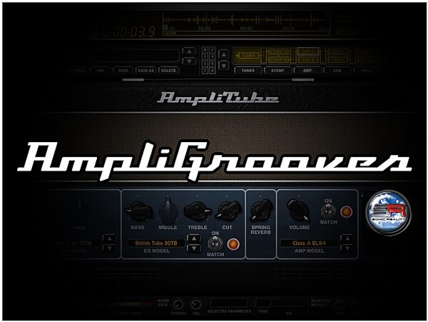 IK Multimedia StealthPedal Guitar Audio Interface Pedal, AmpliGrooves