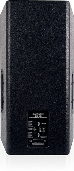 QSC E-112 Passive, Unpowered Loudspeaker (400 Watts, 1x12"), Black, Angled Front