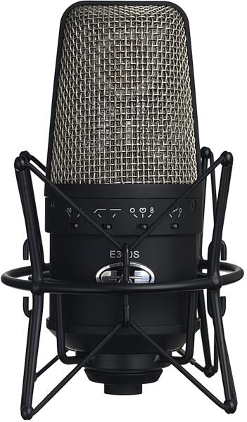 CAD E300S Large-Diaphragm Multi-Pattern Condenser Microphone, On Shockmount