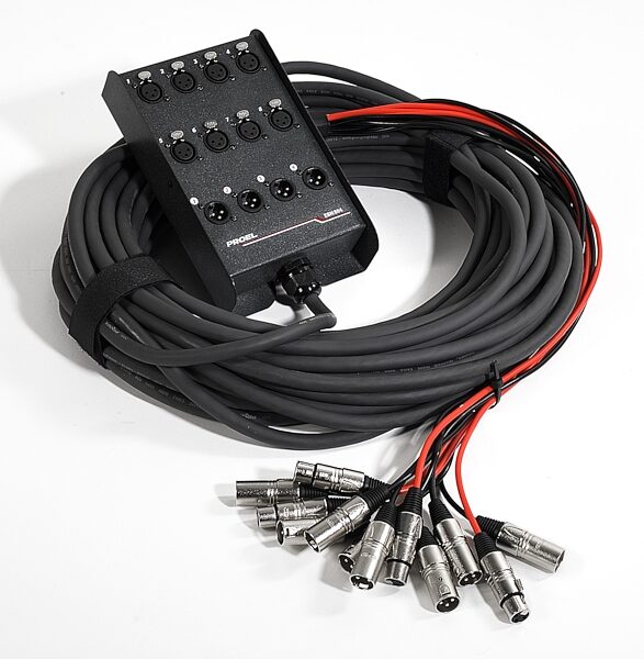 Proel EBN Series Audio Snake, 8 In x 4 Out