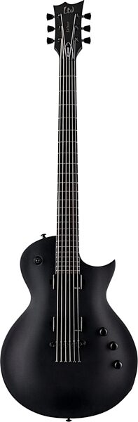 ESP LTD EC-1000 Baritone Electric Guitar, Charcoal Metallic Satin, Action Position Back