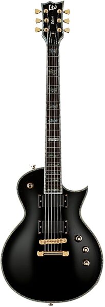 ESP LTD EC-1000 Deluxe Series Electric Guitar, Vintage Black, with Seymour Duncan Pickups, Scratch and Dent, Black