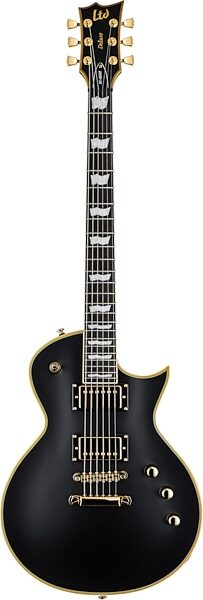 ESP LTD EC-1000 Deluxe Series Electric Guitar, Vintage Black, with Seymour Duncan Pickups, Scratch and Dent, Action Position Back
