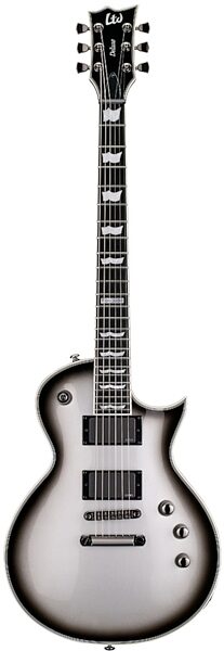 ESP LTD EC-1000 Deluxe Series Electric Guitar, Vintage Black, with Seymour Duncan Pickups, Scratch and Dent, Silver Sunburst