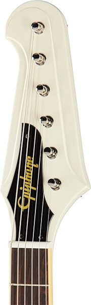 Epiphone Inspired by Gibson Custom 1963 Firebird V Electric Guitar (with Case), Polaris White, Action Position Back