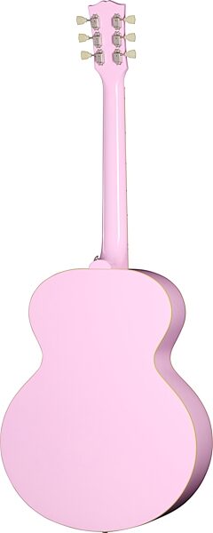 Epiphone J-180 LS Acoustic-Electric Guitar (with Case), Jumbo Pink, Action Position Back
