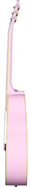 Epiphone J-180 LS Acoustic-Electric Guitar (with Case), Jumbo Pink, Action Position Back
