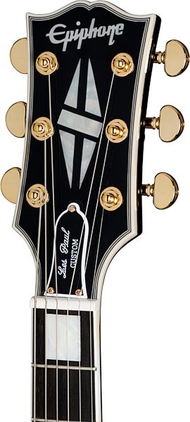 Epiphone Inspired by Gibson Custom Les Paul Custom, Ebony, Open Box (Very Good), Action Position Back