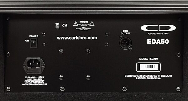 Carlsbro EDA50 Drum Amplifier (50 Watts), Back Panel