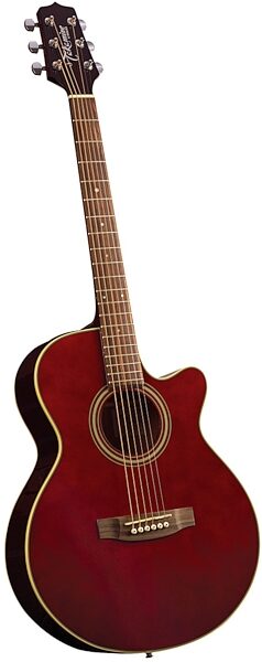 Takamine EG260C Dreadnought Cutaway Acoustic-Electric Guitar, Wine Red