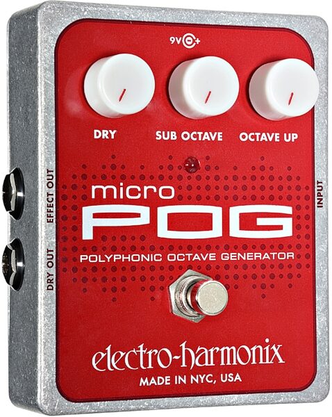 Electro-Harmonix Micro POG Polyphonic Octave Generator Pedal, New, Main