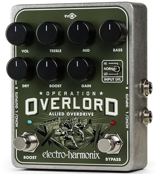 Electro-Harmonix Operation Overlord Allied Overdrive Pedal, Alt