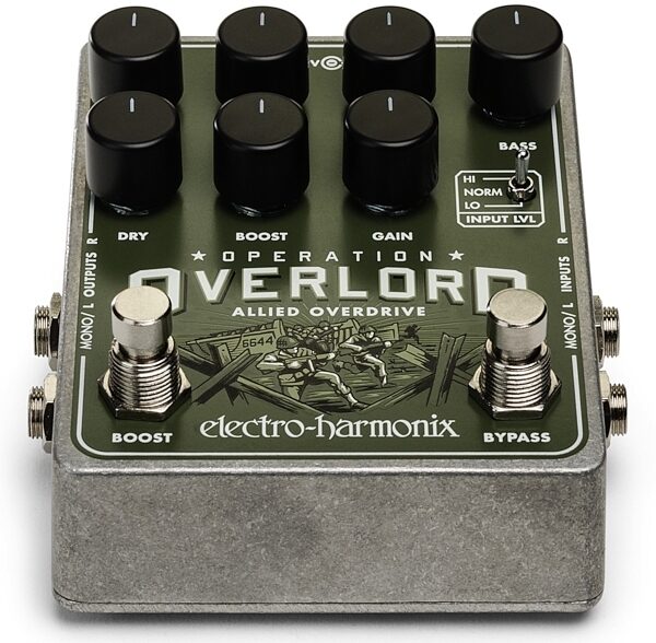 Electro-Harmonix Operation Overlord Allied Overdrive Pedal, Alt