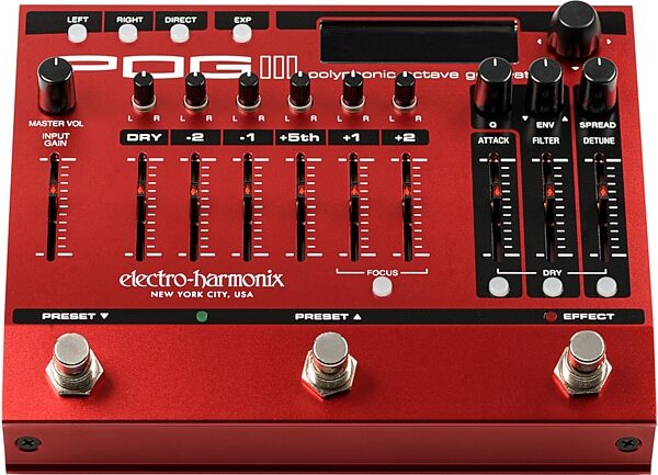 Electro-Harmonix POG3 Polyphonic Octave Generator Pedal, New, view