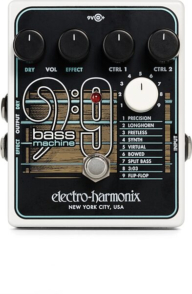 Electro-Harmonix BASS9 Bass Emulator Pedal, New, Action Position Back