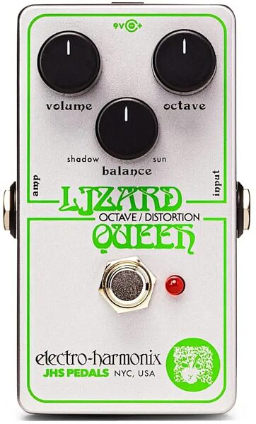 Electro-Harmonix Lizard Queen Octave Fuzz Pedal, New, Action Position Back