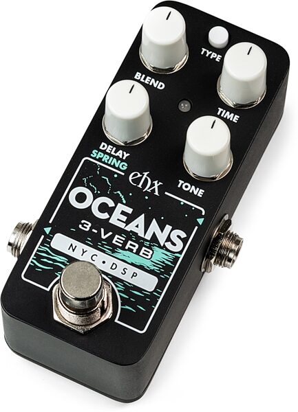 Electro-Harmonix Pico Oceans 3-Verb Reverb Pedal, New, Action Position Back