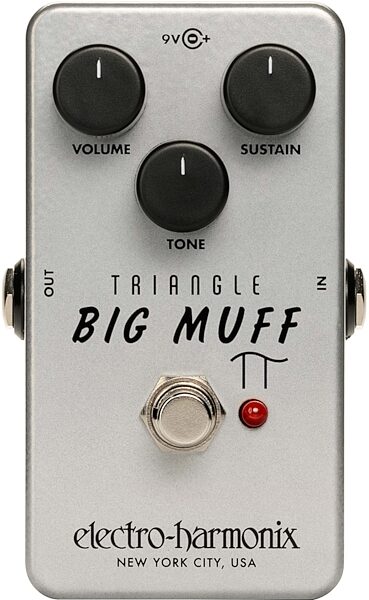Electro-Harmonix Triangle Big Muff Pi Overdrive Pedal, New, Action Position Back