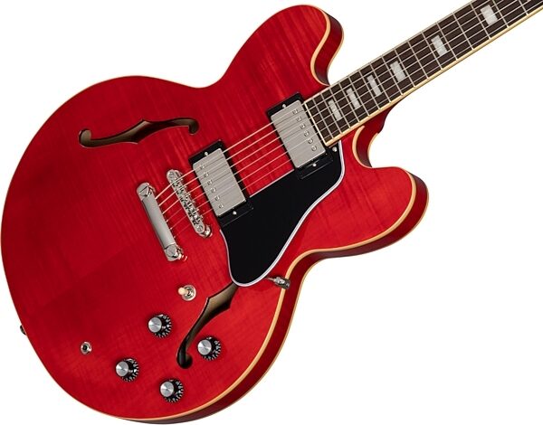 Epiphone Marty Schwartz ES-335 Electric Guitar (with Case), Sixties Cherry, Scratch and Dent, View