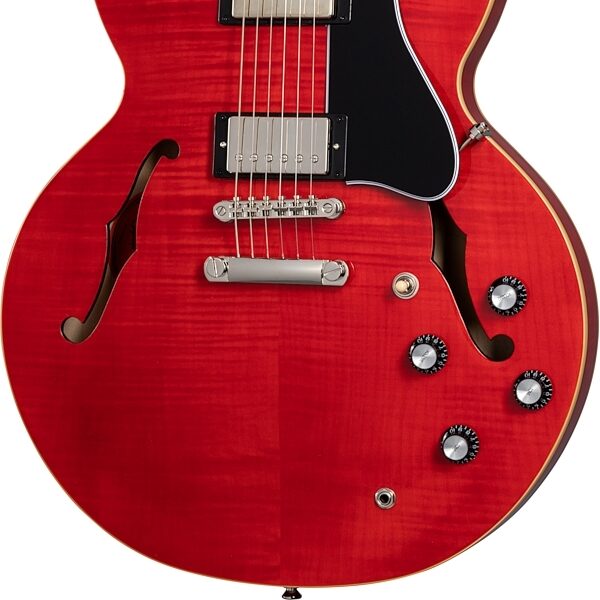 Epiphone Marty Schwartz ES-335 Electric Guitar (with Case), Sixties Cherry, Scratch and Dent, View