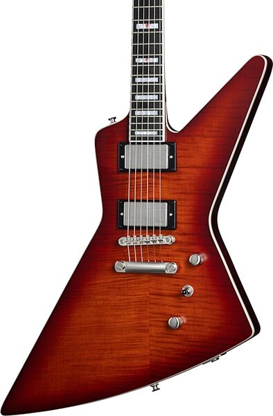 Epiphone Extura Prophecy Electric Guitar, Aged Bengal Tiger Burst, Action Position Back