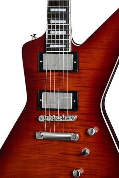 Epiphone Extura Prophecy Electric Guitar, Aged Bengal Tiger Burst, Action Position Back