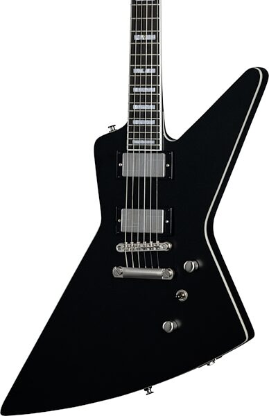 Epiphone Extura Prophecy Electric Guitar, Aged Jet Black Metallic, Action Position Back